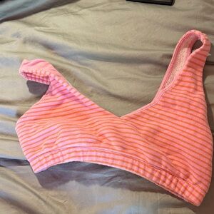 Striped Pink & Coral Bralette